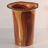 Vase Zwetschge mit Naturrand